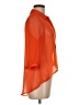 Tramp 100% Polyester Orange 3/4 Sleeve Blouse Size M - photo 4