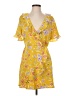 BCBGeneration 100% Polyester Tropical Yellow Casual Dress Size S - photo 1