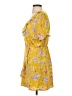 BCBGeneration 100% Polyester Tropical Yellow Casual Dress Size S - photo 5