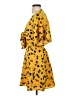 BCBGeneration 100% Polyester Yellow Casual Dress Size S - photo 5