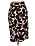 CUE Print Burgundy Formal Skirt Size 8 - photo 2