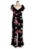 Old Navy 100% Rayon Floral Black Jumpsuit Size L - photo 1
