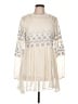 Indigo Thread Co. 100% Polyester Ivory Casual Dress Size L - photo 1