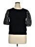 Adrianna Papell Black Pullover Sweater Size XL - photo 1