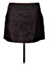 MNG 100% Polyester Solid Black Faux Leather Skirt Size 8 - photo 1