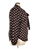 Ann Taylor LOFT 100% Polyester Polka Dots Brown Long Sleeve Blouse Size XXL (tall) - photo 4
