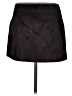 MNG 100% Polyester Solid Black Faux Leather Skirt Size 8 - photo 2