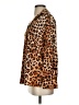 Zara Animal Print Brown Long Sleeve Blouse Size XS - photo 5