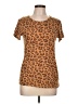 ALTERNATIVE Animal Print Brown Short Sleeve T-Shirt Size L - photo 1
