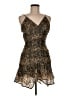 Free People Animal Print Brown Cocktail Dress Size 6 - photo 1