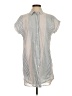 Madewell Stripes Silver Short Sleeve Blouse Size S - photo 1