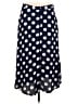 Talbots 100% Viscose Polka Dots Blue Casual Skirt Size 8 Petite - photo 1
