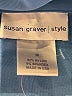 Susan Graver Blue 3/4 Sleeve Blouse Size M - photo 7