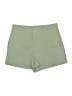 Alice + Olivia Solid Green Shorts Size 8 - photo 1