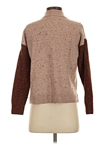 Madewell Redmond Mockneck Pocket Sweater in Colorblock (view 2)