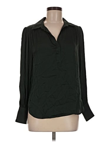 Quince Long Sleeve Silk Top (view 1)