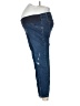 Indigo Blue Solid Blue Jeans Size Lg Maternity - photo 5