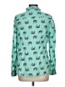 Red Camel 100% Cotton Print Teal Long Sleeve Blouse Size L - photo 2