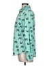 Red Camel 100% Cotton Print Teal Long Sleeve Blouse Size L - photo 5