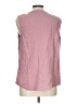 Adrienne Vittadini Pink Sleeveless Button-Down Shirt Size L - photo 2