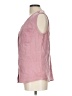 Adrienne Vittadini Pink Sleeveless Button-Down Shirt Size L - photo 5