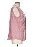 Adrienne Vittadini Pink Sleeveless Button-Down Shirt Size L - photo 4