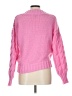 Shein 100% Polyester Pink Pullover Sweater Size L - photo 2