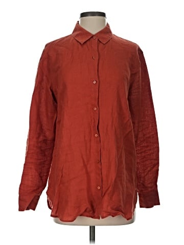 Eileen Fisher Long Sleeve Button-Down Shirt (view 1)