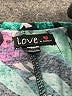 Love Print Teal Cocktail Dress Size M - photo 7