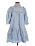 Sandy Liang x Target Checkered-gingham Blue Casual Dress Size S - photo 1