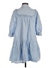Sandy Liang x Target Checkered-gingham Blue Casual Dress Size S - photo 2