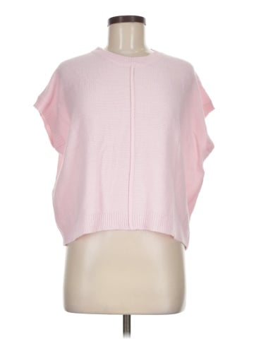Knit Mix Pullover Sweater (view 1)