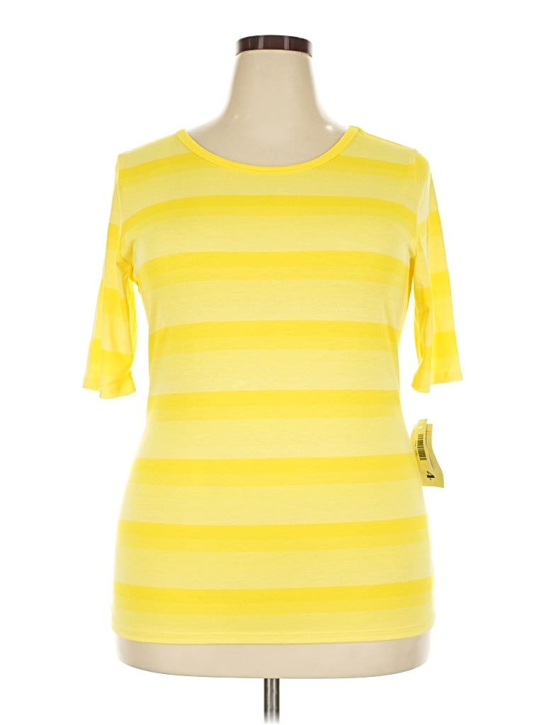 Lularoe 3/4 Sleeve T-shirt In Yellow