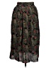 Unbranded Floral Black Casual Skirt Size 11 - photo 1
