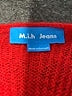 m.i.h Jeans Red Wool Pullover Sweater Size M - photo 7