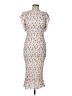 Missguided 100% Polyester Print Ivory Cocktail Dress Size 10 - photo 1