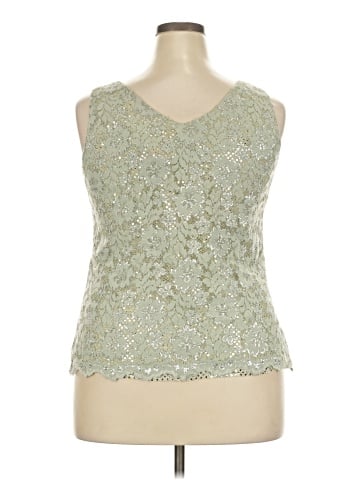 Jeffrey & Dara Evenings by Tom Barra Sleeveless Blouse (view 2)