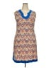 Assorted Brands Print Orange Casual Dress Size XXL - photo 1