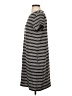 Ann Taylor LOFT Stripes Gray Casual Dress Size S - photo 5