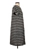 Ann Taylor LOFT Stripes Gray Casual Dress Size S - photo 4