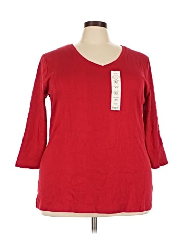 St. John's Bay 3/4 Sleeve Top (view 1)