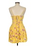 Forever 21 Floral Yellow Cocktail Dress Size M - photo 2