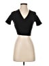Aqua Black Short Sleeve Top Size S - photo 1