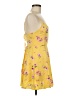 Forever 21 Floral Yellow Cocktail Dress Size M - photo 4