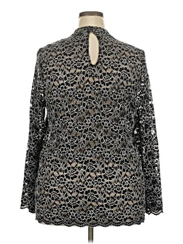 Roz & Ali Long Sleeve Blouse (view 2)