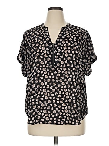 Maurices Short Sleeve Blouse (view 1)