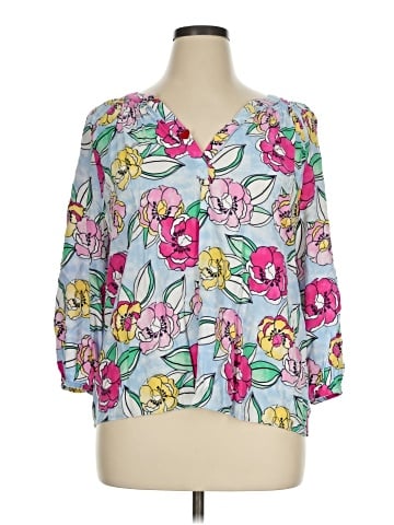 Crown & Ivy 3/4 Sleeve Blouse (view 1)