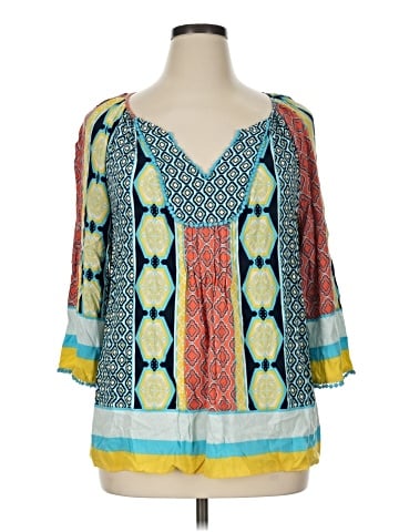 Crown & Ivy 3/4 Sleeve Blouse (view 1)