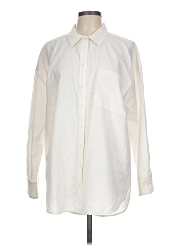 Maeve Long Sleeve Button-Down Shirt (view 1)