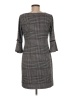 En Focus Studio Houndstooth Gray Casual Dress Size 6 - photo 2